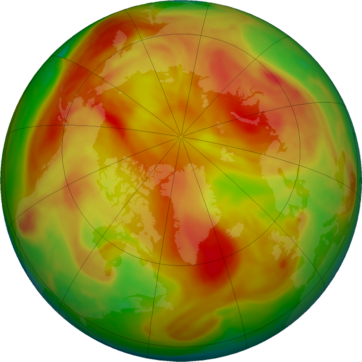 Arctic ozone map for 05 May 2024